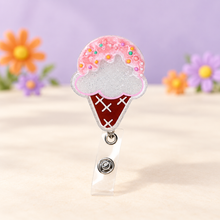 Load image into Gallery viewer, Ice Cream Cone Badge Reel