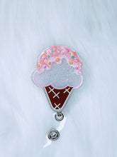 Load image into Gallery viewer, Ice Cream Cone Badge Reel