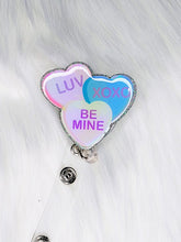 Load image into Gallery viewer, Conversation Hearts Badge Reel