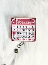 Load image into Gallery viewer, Valentine Calendar Badge Reel