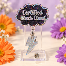 Load image into Gallery viewer, Certified Black Cloud Badge Reel
