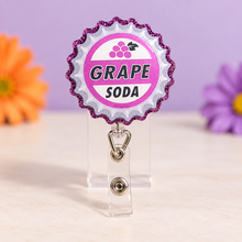 Load image into Gallery viewer, Grape Soda Badge Reel
