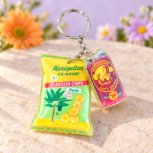 Load image into Gallery viewer, Mariquita Chips &amp; Soda Keychain
