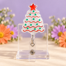 Load image into Gallery viewer, Christmas Tree Badge Reel
