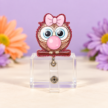Load image into Gallery viewer, Baby Girl Owl Badge Reel
