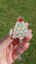 Load and play video in Gallery viewer, Christmas Tree Badge Reel
