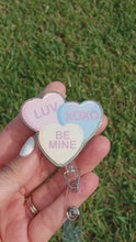 Load and play video in Gallery viewer, Conversation Hearts Badge Reel
