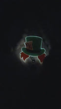 Load and play video in Gallery viewer, Mad Hatter Glow in the dark Badge Reel
