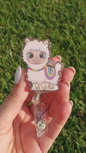 Load and play video in Gallery viewer, Festive Llama Badge Reel
