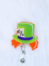 Load image into Gallery viewer, Mad Hatter Glow in the dark Badge Reel

