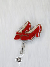 Load image into Gallery viewer, Ruby Red Slippers Badge Reel

